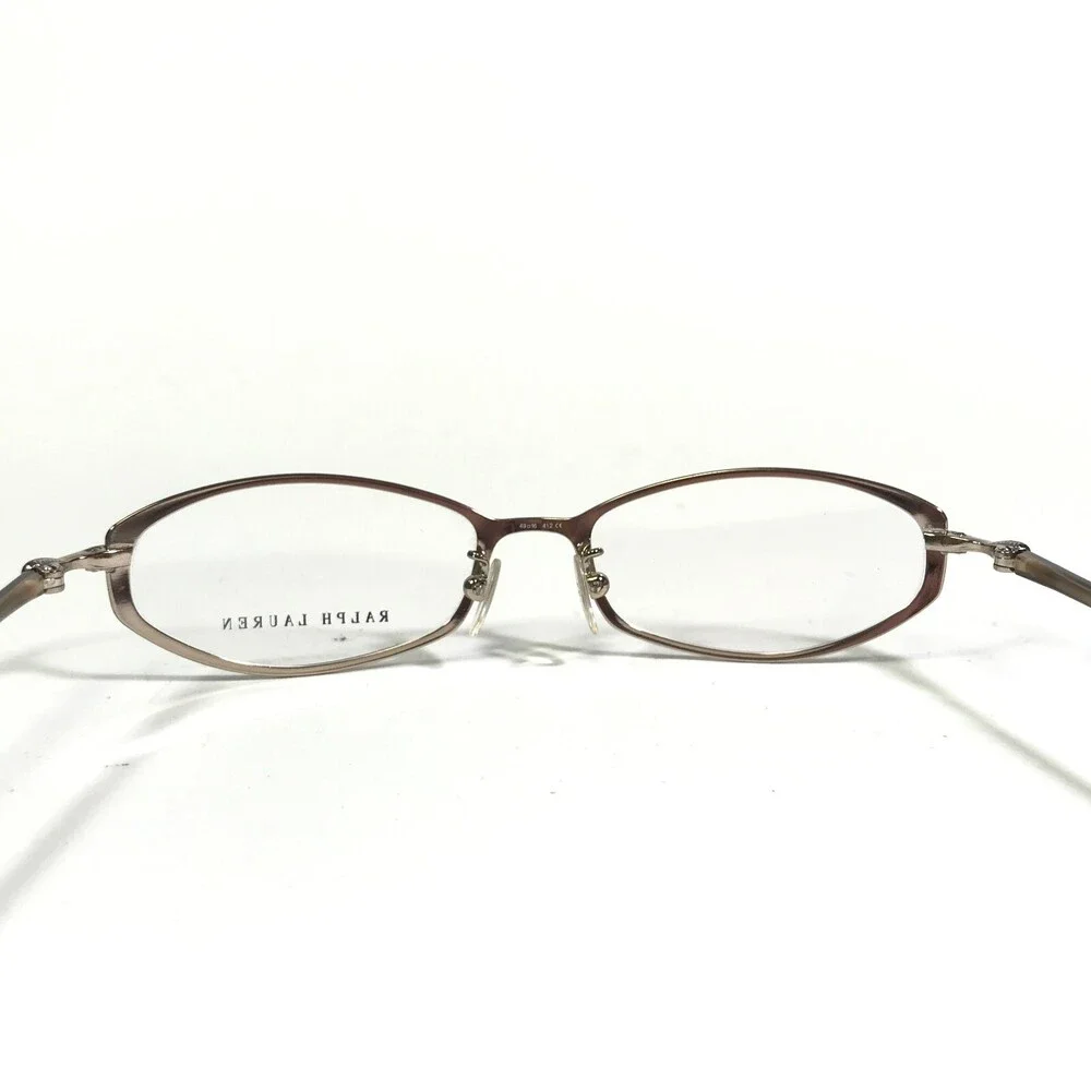 Ralph Lauren RL 1390 U29 Eyeglasses Frames Brown Oval Round Full Rim 49-16-130
